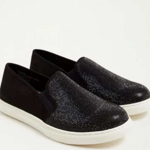 Torrid Embellished Slip-On Sneaker (WW) - Black - 11.5 WW - Picture 1 of 8